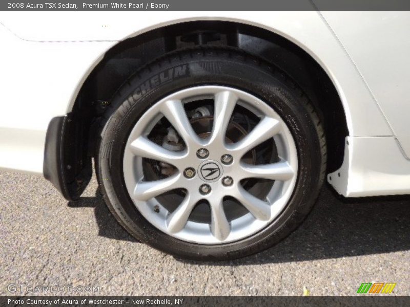 Premium White Pearl / Ebony 2008 Acura TSX Sedan