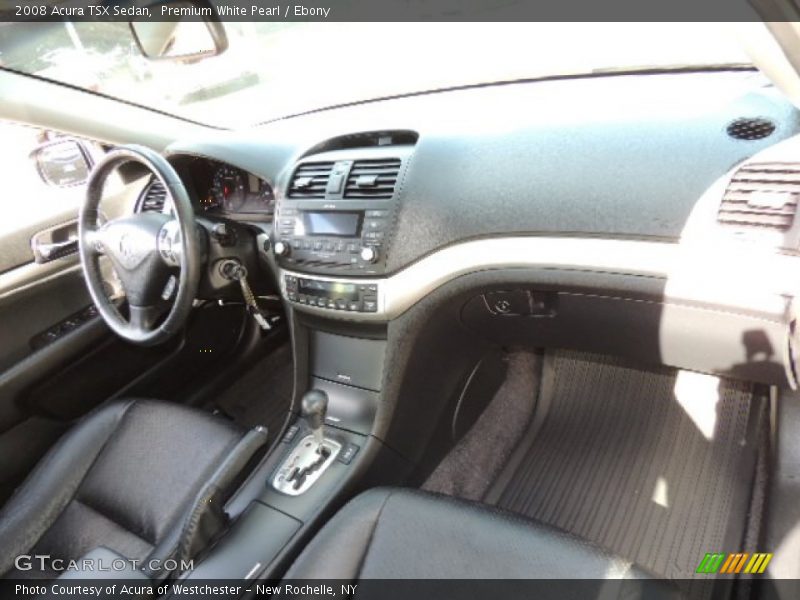 Premium White Pearl / Ebony 2008 Acura TSX Sedan