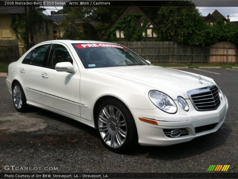 Arctic White / Cashmere 2008 Mercedes-Benz E 350 Sedan