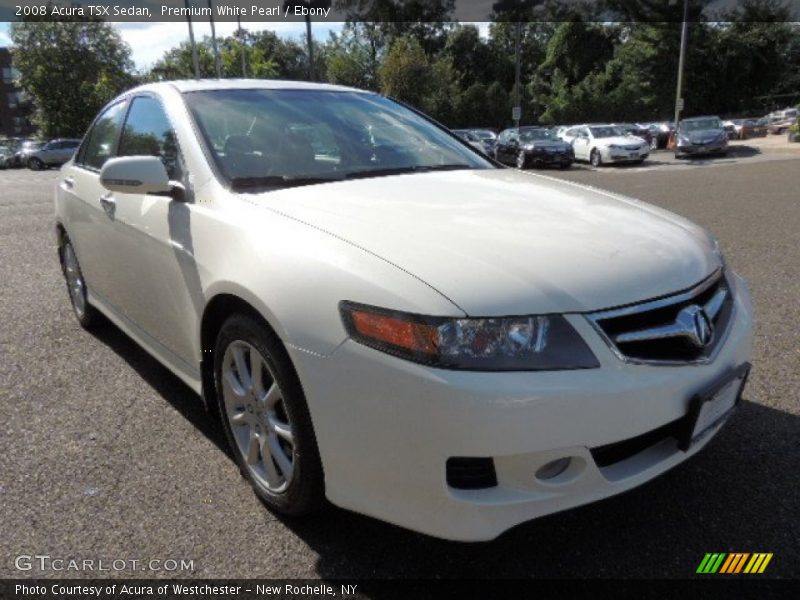 Premium White Pearl / Ebony 2008 Acura TSX Sedan
