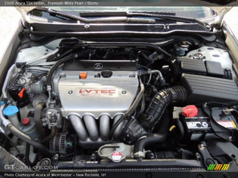 Premium White Pearl / Ebony 2008 Acura TSX Sedan