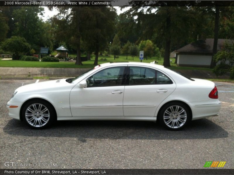 Arctic White / Cashmere 2008 Mercedes-Benz E 350 Sedan