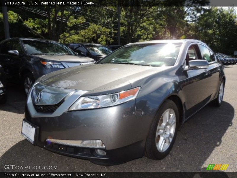 Polished Metal Metallic / Ebony 2010 Acura TL 3.5