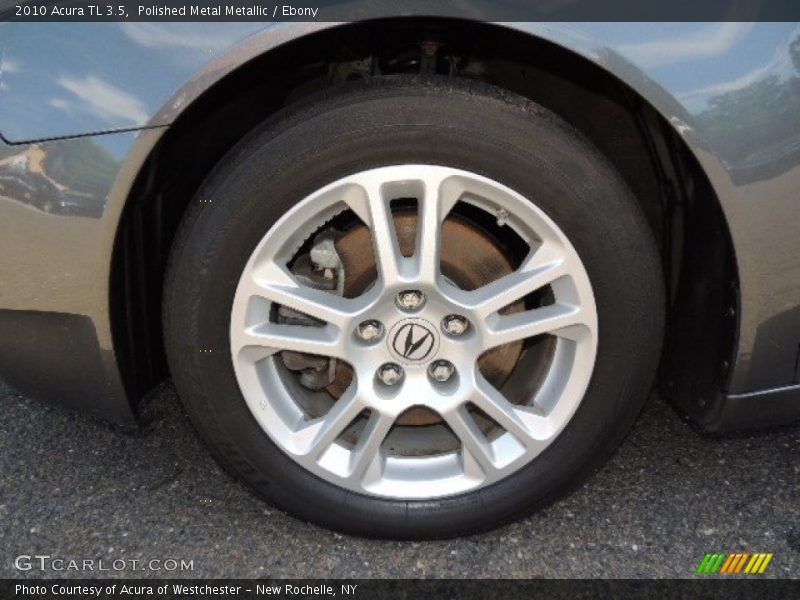 Polished Metal Metallic / Ebony 2010 Acura TL 3.5