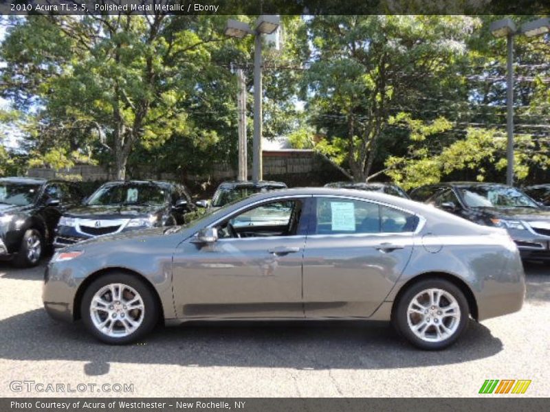 Polished Metal Metallic / Ebony 2010 Acura TL 3.5