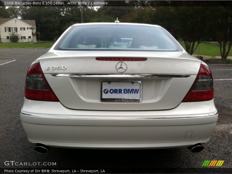 Arctic White / Cashmere 2008 Mercedes-Benz E 350 Sedan