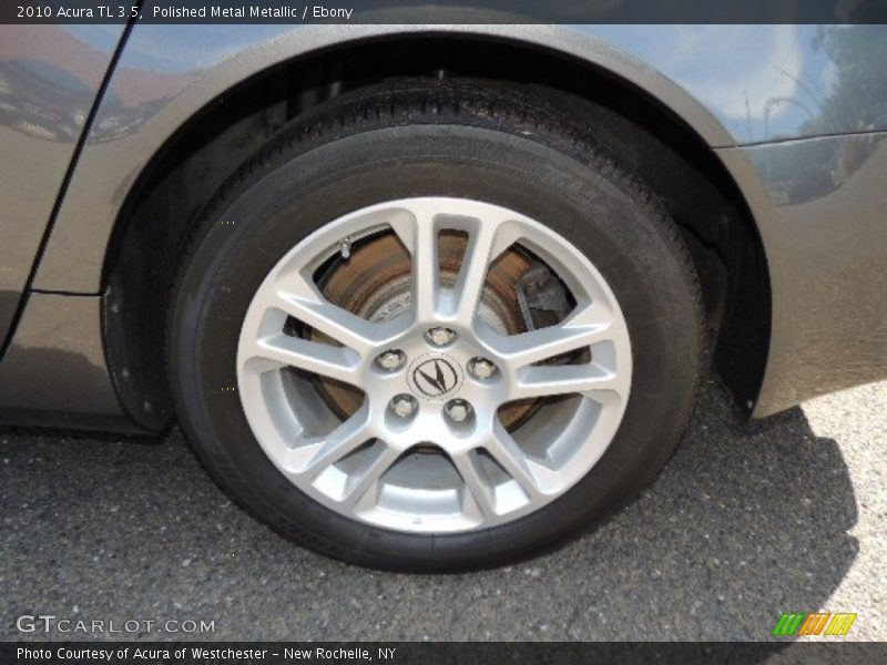 Polished Metal Metallic / Ebony 2010 Acura TL 3.5