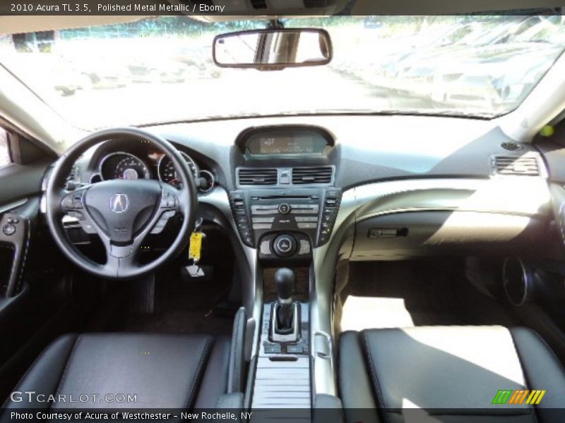 Polished Metal Metallic / Ebony 2010 Acura TL 3.5
