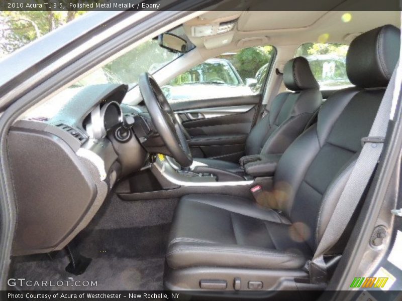 Polished Metal Metallic / Ebony 2010 Acura TL 3.5