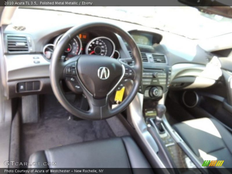 Polished Metal Metallic / Ebony 2010 Acura TL 3.5