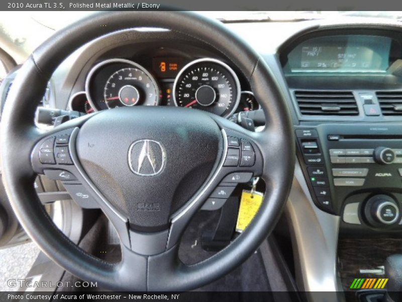 Polished Metal Metallic / Ebony 2010 Acura TL 3.5