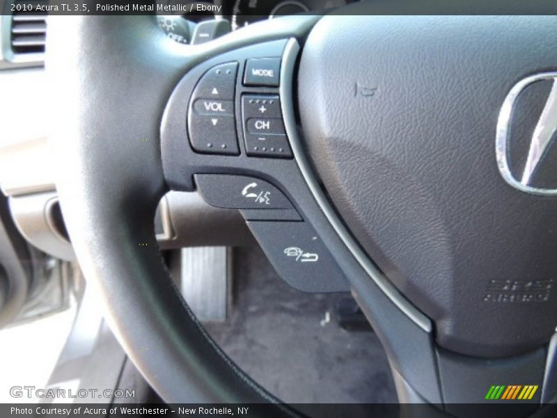 Polished Metal Metallic / Ebony 2010 Acura TL 3.5