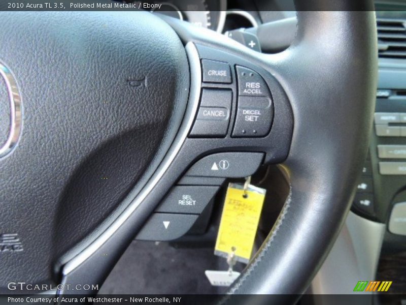 Polished Metal Metallic / Ebony 2010 Acura TL 3.5