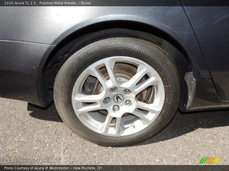 Polished Metal Metallic / Ebony 2010 Acura TL 3.5