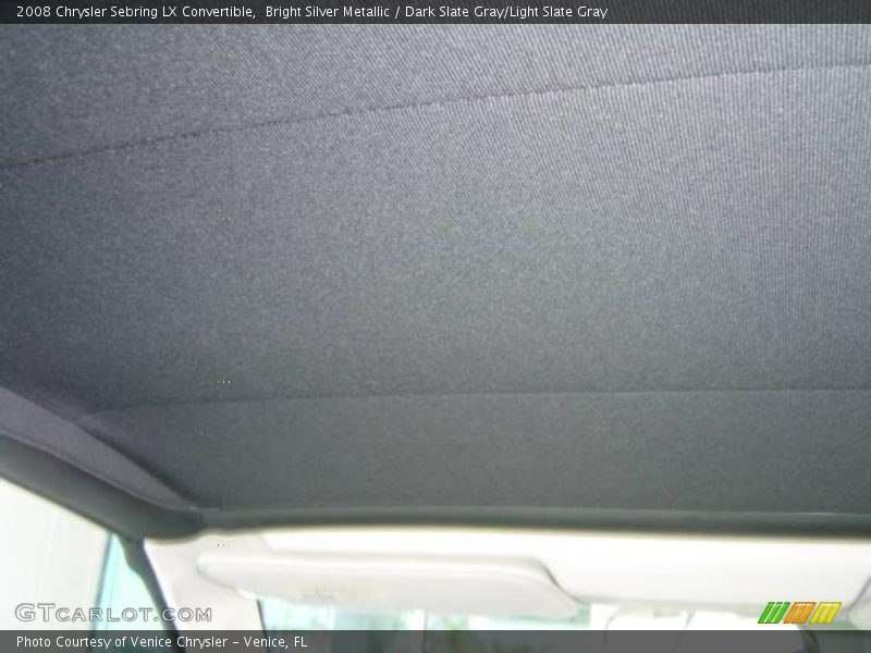 Bright Silver Metallic / Dark Slate Gray/Light Slate Gray 2008 Chrysler Sebring LX Convertible