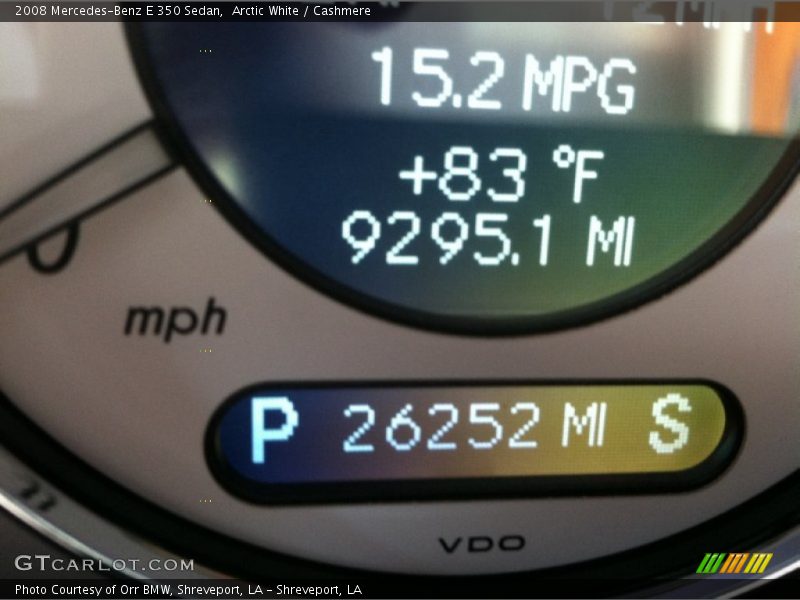 Arctic White / Cashmere 2008 Mercedes-Benz E 350 Sedan