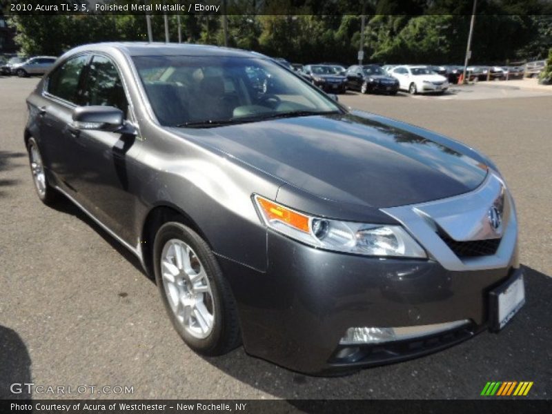 Polished Metal Metallic / Ebony 2010 Acura TL 3.5