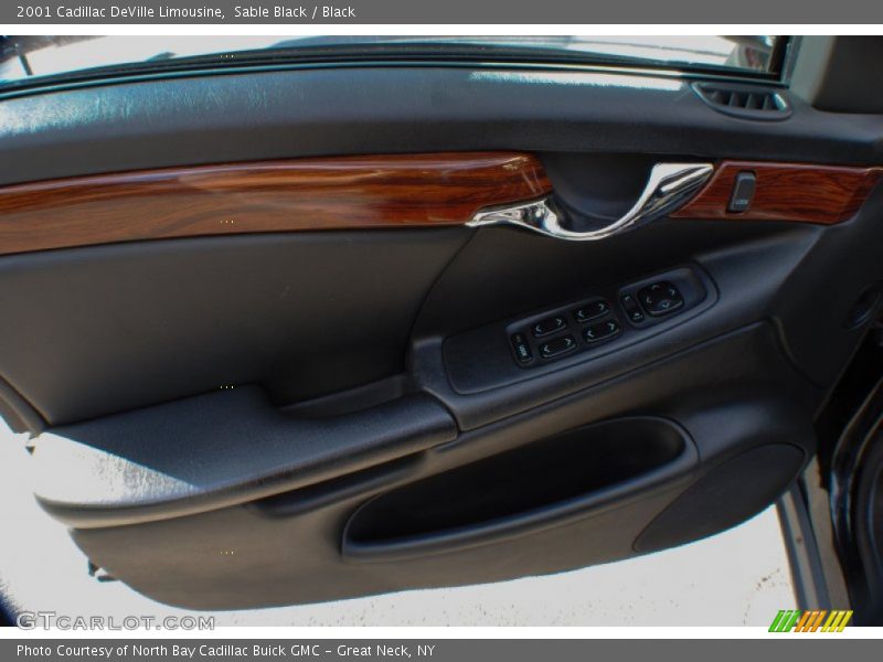 Sable Black / Black 2001 Cadillac DeVille Limousine