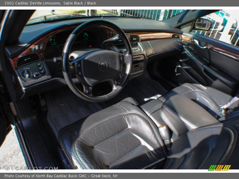 Black Interior - 2001 DeVille Limousine 