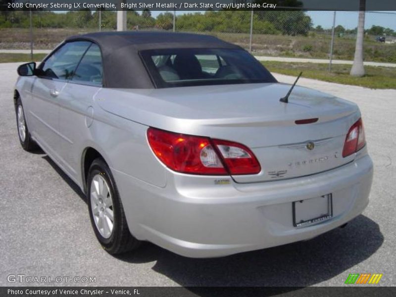 Bright Silver Metallic / Dark Slate Gray/Light Slate Gray 2008 Chrysler Sebring LX Convertible