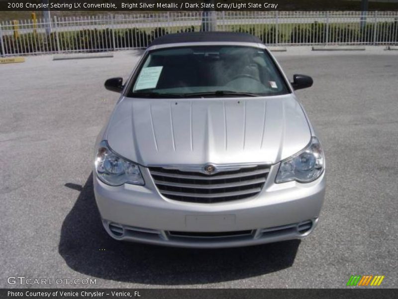 Bright Silver Metallic / Dark Slate Gray/Light Slate Gray 2008 Chrysler Sebring LX Convertible