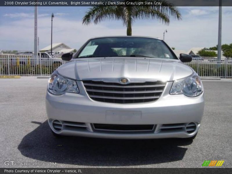 Bright Silver Metallic / Dark Slate Gray/Light Slate Gray 2008 Chrysler Sebring LX Convertible
