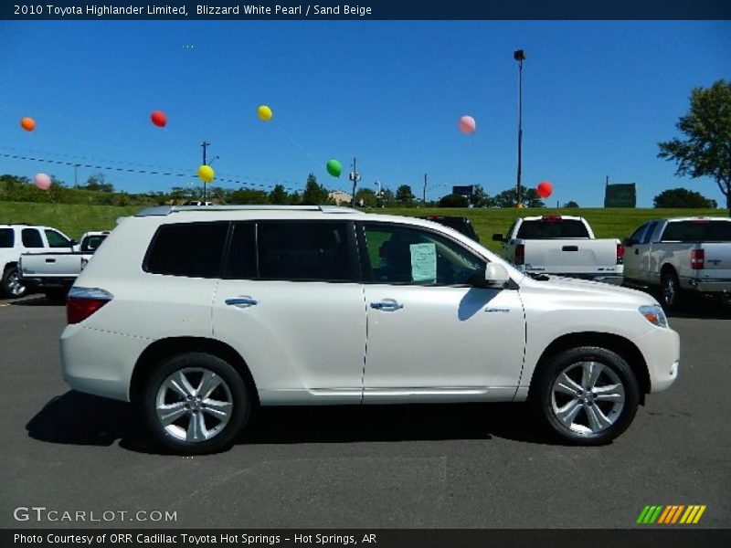 Blizzard White Pearl / Sand Beige 2010 Toyota Highlander Limited