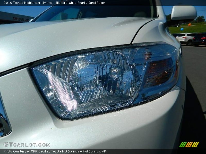 Blizzard White Pearl / Sand Beige 2010 Toyota Highlander Limited