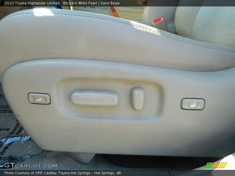 Blizzard White Pearl / Sand Beige 2010 Toyota Highlander Limited