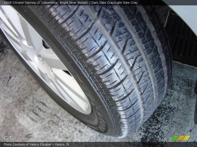 Bright Silver Metallic / Dark Slate Gray/Light Slate Gray 2008 Chrysler Sebring LX Convertible