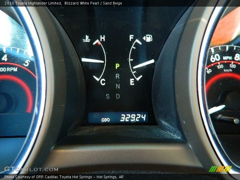 Blizzard White Pearl / Sand Beige 2010 Toyota Highlander Limited