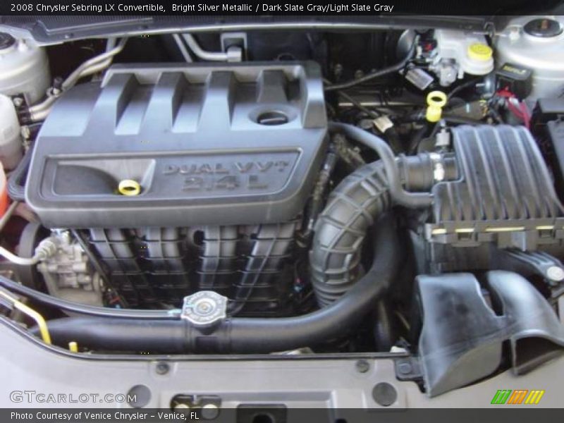 Bright Silver Metallic / Dark Slate Gray/Light Slate Gray 2008 Chrysler Sebring LX Convertible