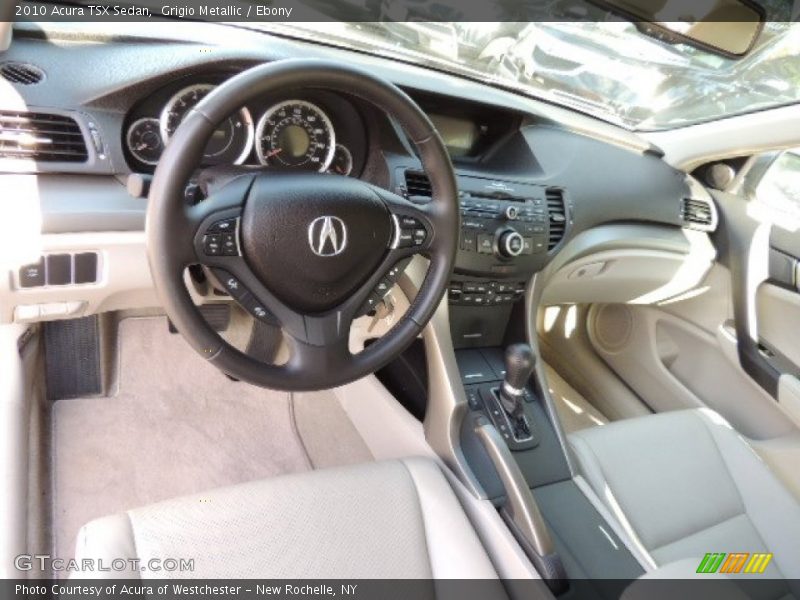 Grigio Metallic / Ebony 2010 Acura TSX Sedan