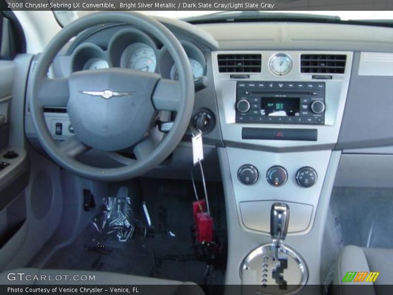 Bright Silver Metallic / Dark Slate Gray/Light Slate Gray 2008 Chrysler Sebring LX Convertible
