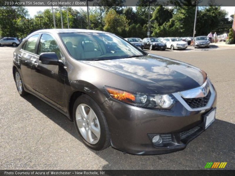 Grigio Metallic / Ebony 2010 Acura TSX Sedan