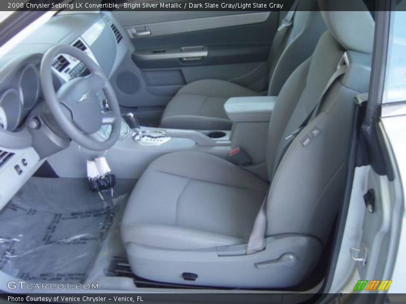 Bright Silver Metallic / Dark Slate Gray/Light Slate Gray 2008 Chrysler Sebring LX Convertible