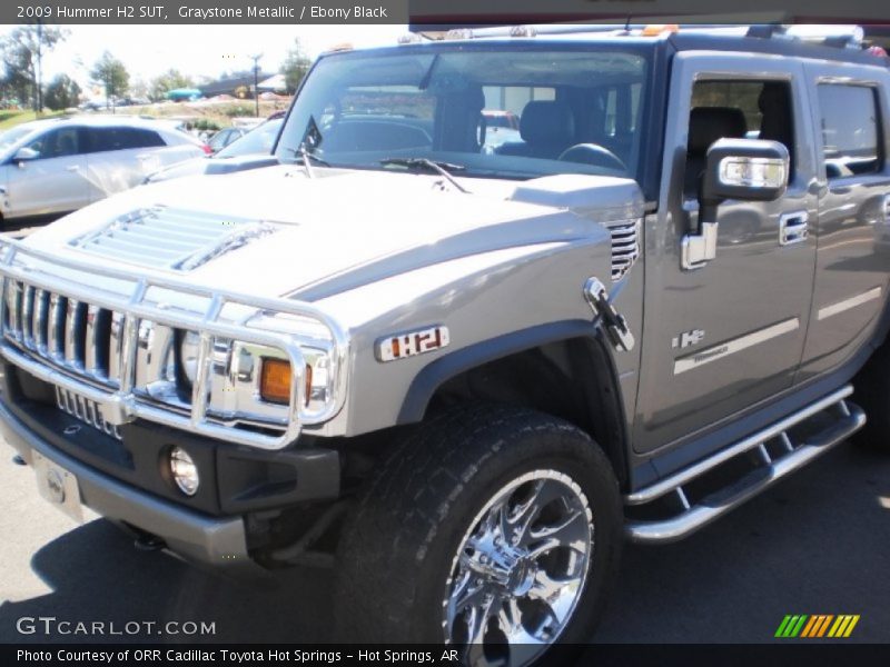 Graystone Metallic / Ebony Black 2009 Hummer H2 SUT