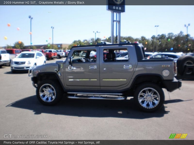 Graystone Metallic / Ebony Black 2009 Hummer H2 SUT