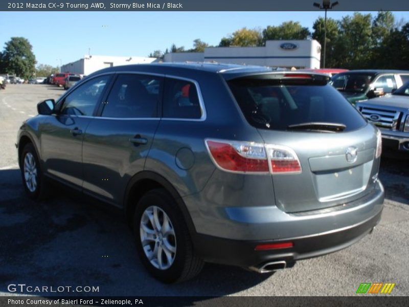 Stormy Blue Mica / Black 2012 Mazda CX-9 Touring AWD