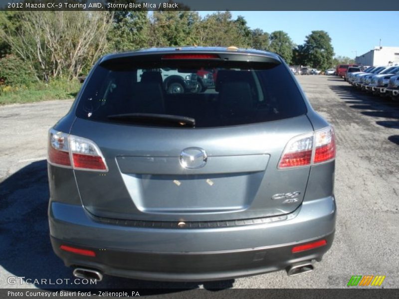 Stormy Blue Mica / Black 2012 Mazda CX-9 Touring AWD