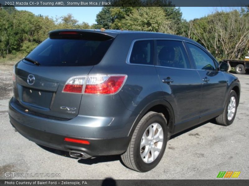 Stormy Blue Mica / Black 2012 Mazda CX-9 Touring AWD