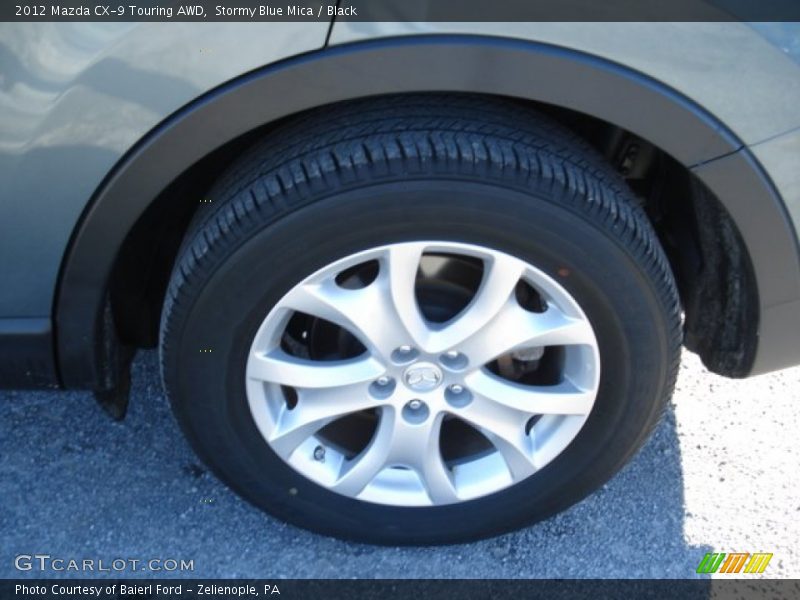 Stormy Blue Mica / Black 2012 Mazda CX-9 Touring AWD