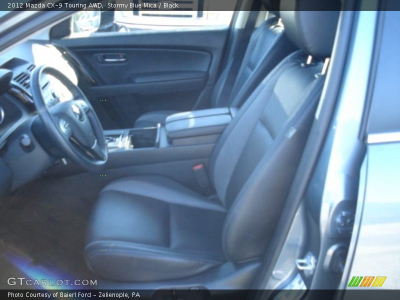 Stormy Blue Mica / Black 2012 Mazda CX-9 Touring AWD