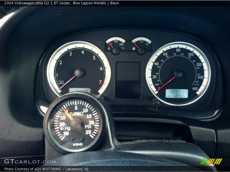 Blue Lagoon Metallic / Black 2004 Volkswagen Jetta GLI 1.8T Sedan