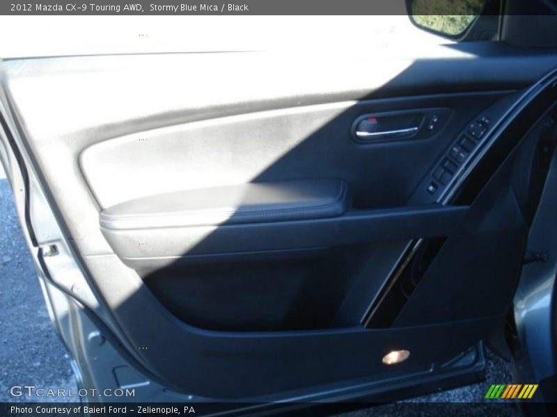 Stormy Blue Mica / Black 2012 Mazda CX-9 Touring AWD