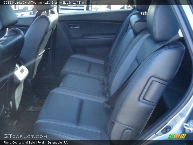Stormy Blue Mica / Black 2012 Mazda CX-9 Touring AWD