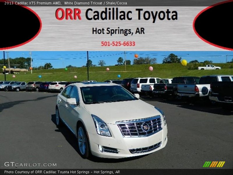White Diamond Tricoat / Shale/Cocoa 2013 Cadillac XTS Premium AWD