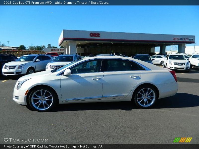 White Diamond Tricoat / Shale/Cocoa 2013 Cadillac XTS Premium AWD