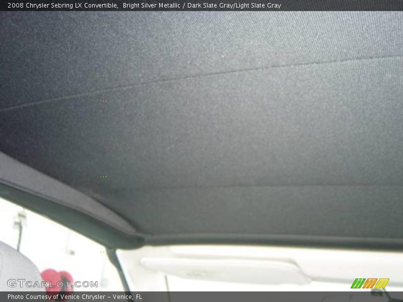 Bright Silver Metallic / Dark Slate Gray/Light Slate Gray 2008 Chrysler Sebring LX Convertible