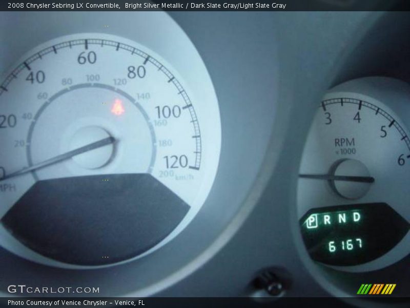 Bright Silver Metallic / Dark Slate Gray/Light Slate Gray 2008 Chrysler Sebring LX Convertible